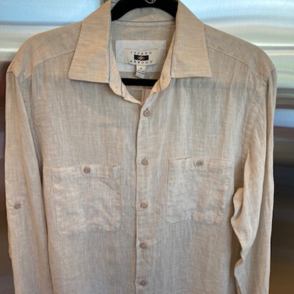Mens Linen Shirt by Joseph Abboud – NWT